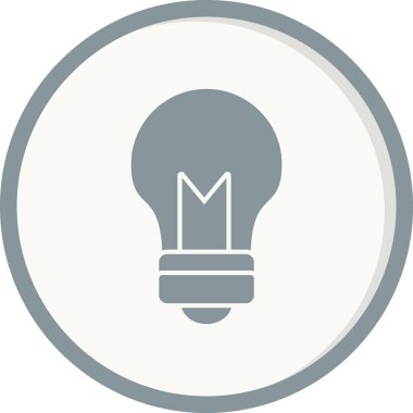 Ampul simgesinin vektör illüstrasyonu