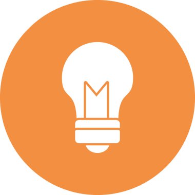 Ampul simgesinin vektör illüstrasyonu