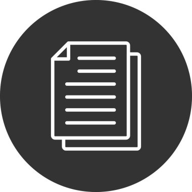 belge simgesi, vektör çizimi 