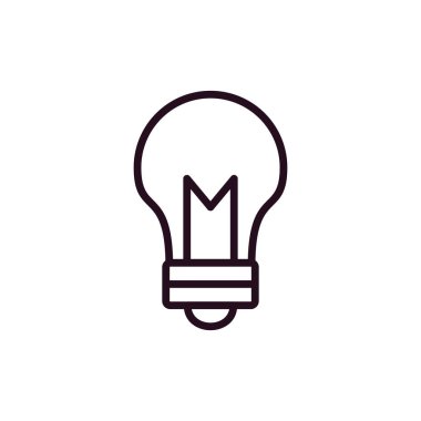 Ampul simgesinin vektör illüstrasyonu