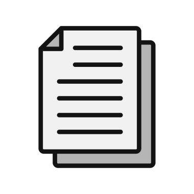 belge simgesi, vektör çizimi 