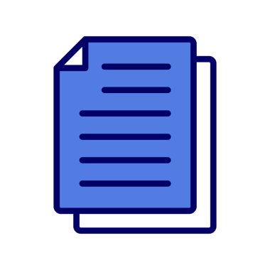 belge simgesi, vektör çizimi 