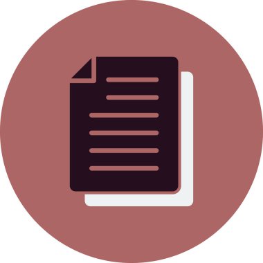 belge simgesi, vektör çizimi 