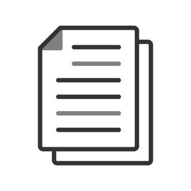 belge simgesi, vektör çizimi 