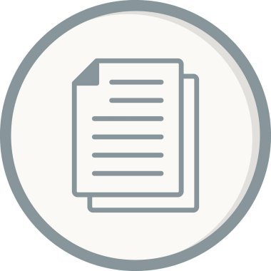 belge simgesi, vektör çizimi 