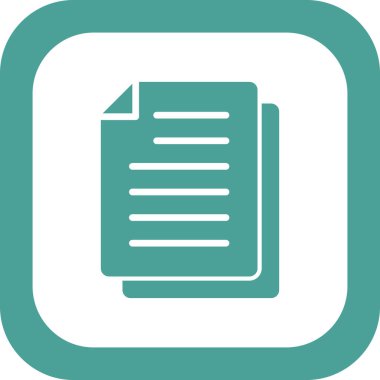 belge simgesi, vektör çizimi 