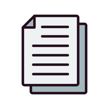 belge simgesi, vektör çizimi 