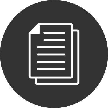 belge simgesi, vektör çizimi 