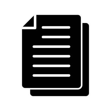 belge simgesi, vektör çizimi 