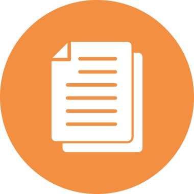 belge simgesi, vektör çizimi 