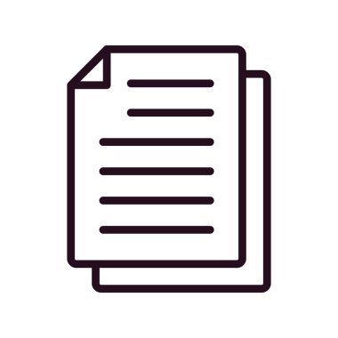 belge simgesi, vektör çizimi 