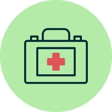 İlk yardım kiti vektör illüstrasyonu 