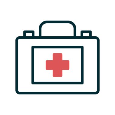 İlk yardım kiti vektör illüstrasyonu 