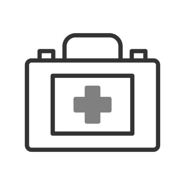 İlk yardım kiti vektör illüstrasyonu