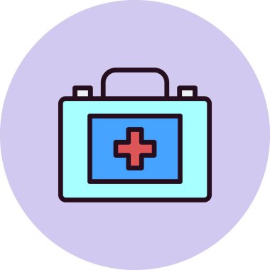 İlk yardım kiti vektör illüstrasyonu