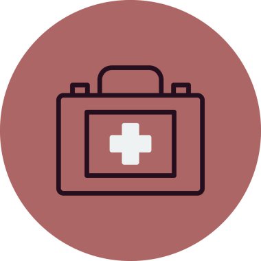 İlk yardım kiti vektör illüstrasyonu