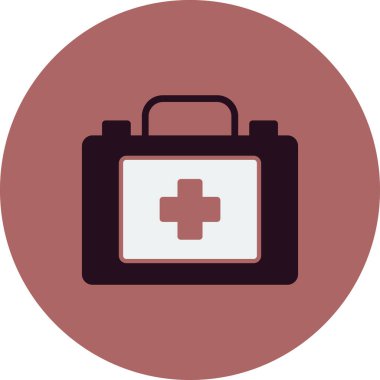 İlk yardım kiti vektör illüstrasyonu