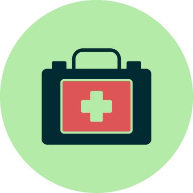 İlk yardım kiti vektör illüstrasyonu