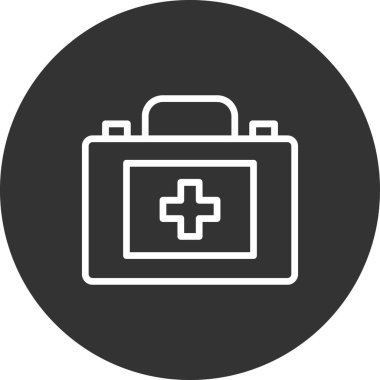 İlk yardım kiti vektör illüstrasyonu