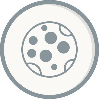 Dolunay simgesi vektör resimleme arkaplanı 