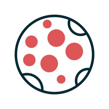 Dolunay simgesi vektör resimleme arkaplanı 