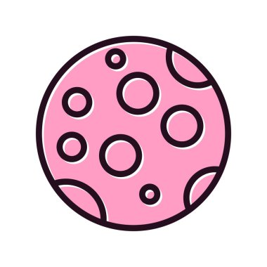 Full Moon icon vector illustration background 