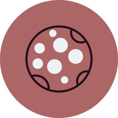 Dolunay simgesi vektör resimleme arkaplanı 