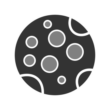 Dolunay simgesi vektör resimleme arkaplanı 