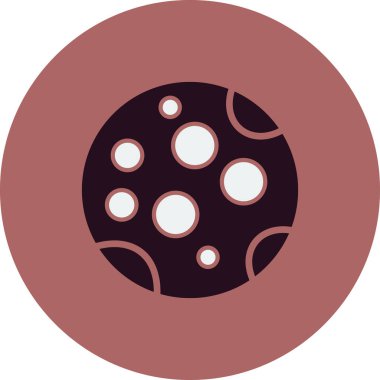 Dolunay simgesi vektör resimleme arkaplanı 