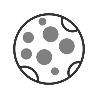 Dolunay simgesi vektör resimleme arkaplanı 