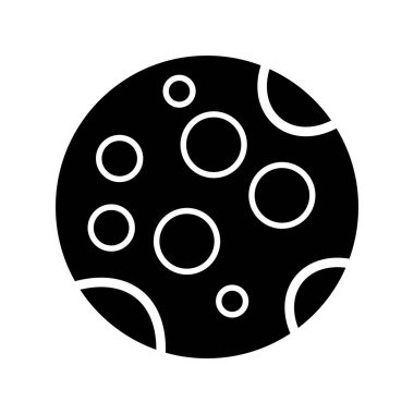 Dolunay simgesi vektör resimleme arkaplanı 