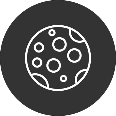 Dolunay simgesi vektör resimleme arkaplanı 