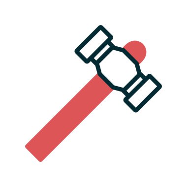 Çekiç simgesi vektör resimleme arkaplanı 