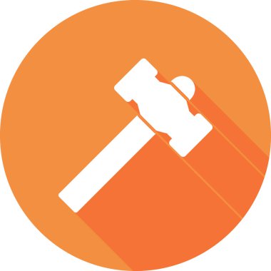 Çekiç simgesi vektör resimleme arkaplanı 