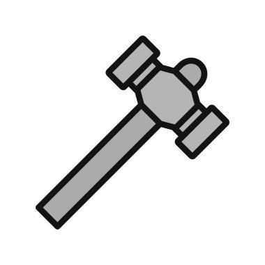 Çekiç simgesi vektör resimleme arkaplanı 