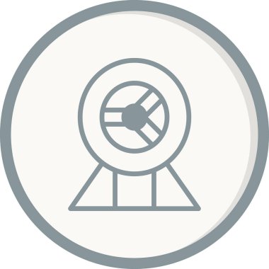 Hamster Tekerleği simgesinin vektör çizimi
