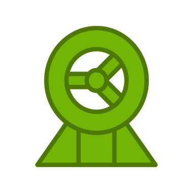 Hamster Tekerleği simgesinin vektör çizimi