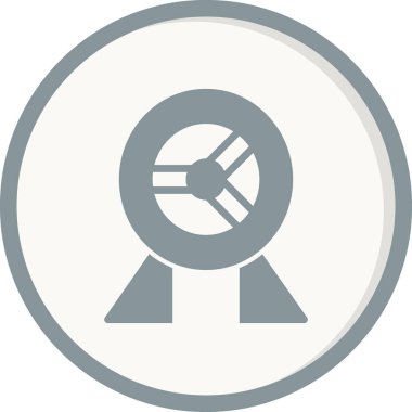 Hamster Tekerleği simgesinin vektör çizimi