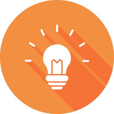 fikir vektör çizimi, ampul işareti