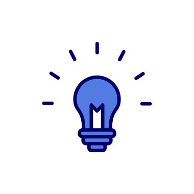 Fikir vektör çizimi, ampul işareti