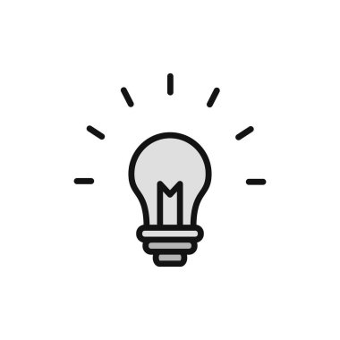 Fikir vektör çizimi, ampul işareti