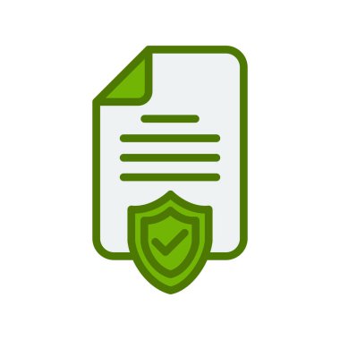 Sigorta simgesi vektör resimleme arkaplanı 