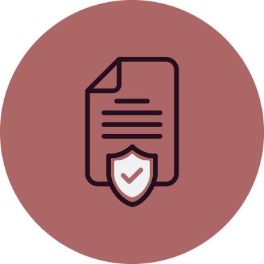 Sigorta simgesi vektör resimleme arkaplanı 