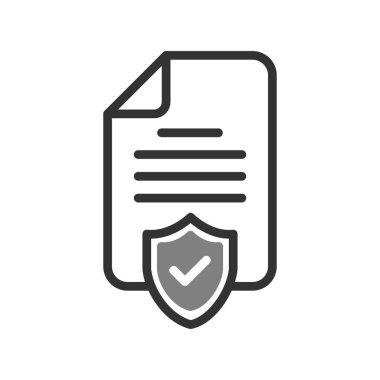 Sigorta simgesi vektör resimleme arkaplanı 