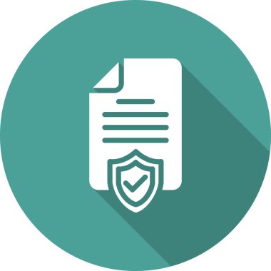 Sigorta simgesi vektör resimleme arkaplanı 