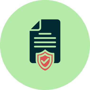 Sigorta simgesi vektör resimleme arkaplanı 