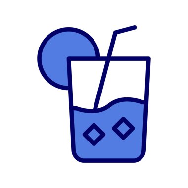 Limonata simge vektör resimleme arkaplanı 