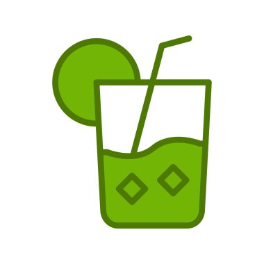 Limonata simge vektör resimleme arkaplanı 