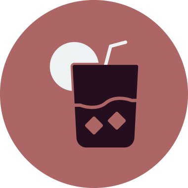 Limonata simge vektör resimleme arkaplanı 