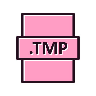 dosya biçimi simgesi, vektör illüstrasyonu